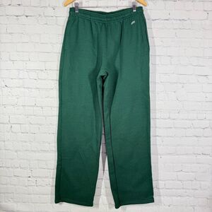 Vintage Y2K Soffe Sweatpants Men Large Baggy Green Elastic Waist Wide Leg Pants